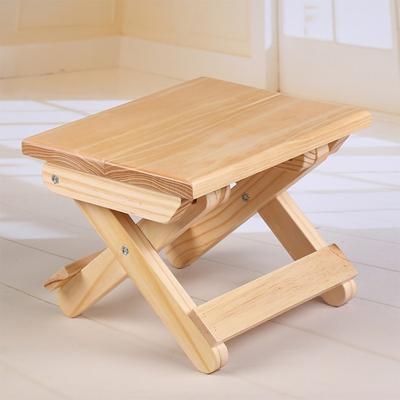 Grenen Opvouwbare Vierkante Bank Draagbare Thuis Outdoor Visstoel Bank, Afmeting: 19x24x17.8cm
