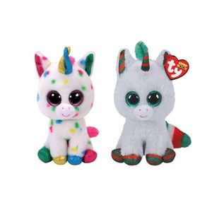 Ty - Knuffel - Beanie Boo's - Harmonie Unicorn & Christmas Unicorn