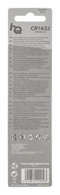 HQ HQCR1632/5BL huishoudelijke batterij Wegwerpbatterij CR1632 Lithium