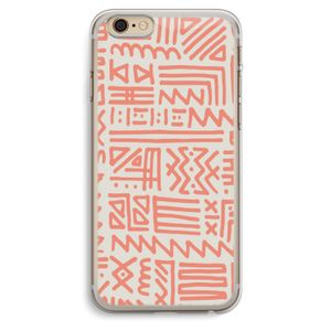 Marrakech Pink: iPhone 6 Plus / 6S Plus Transparant Hoesje