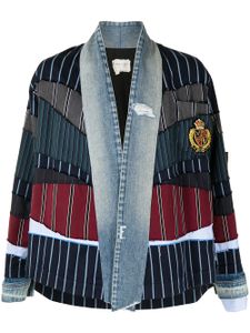 Greg Lauren veste à design patchwork - Multicolore