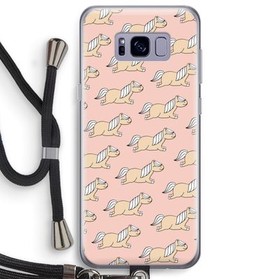 Ponys: Samsung Galaxy S8 Plus Transparant Hoesje met koord