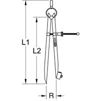 KS Tools 3000411 Puntpasser Gereedschapsstaal - thumbnail