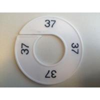 Maatring 9cm wit/zwart 37