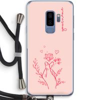 Giving Flowers: Samsung Galaxy S9 Plus Transparant Hoesje met koord