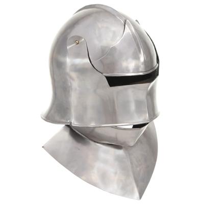 VidaXL Ridderhelm middeleeuws replica larp staal zilverkleurig