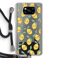 Citroenen: Xiaomi Poco X3 NFC Transparant Hoesje met koord