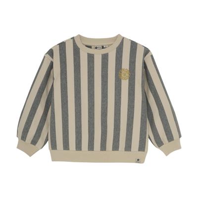 Daily7 winter sweater jongens - zand - oversized/strepen