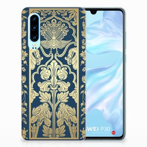 Huawei P30 TPU Case Beige Flowers