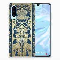 Huawei P30 TPU Case Beige Flowers - thumbnail