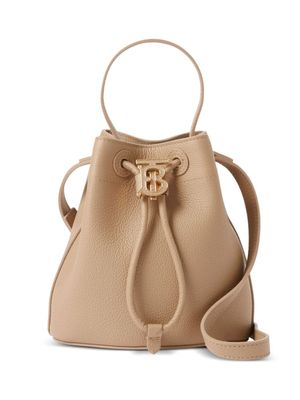 Burberry petit sac seau à logo TB - Tons neutres