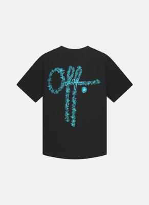 Off The Pitch 3D Off Slim Fit T-Shirt Heren Zwart - Maat XS - Kleur: Zwart | Soccerfanshop