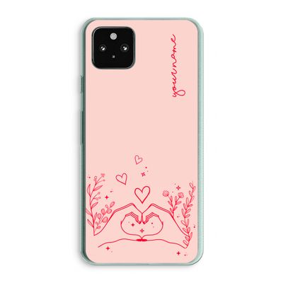 Love is in the air: Google Pixel 5a 5G Transparant Hoesje