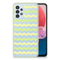 Samsung Galaxy A13 4G TPU bumper Waves Yellow - thumbnail