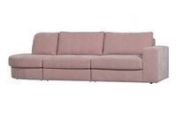 vtwonen 2,5-zits Bank 'Family' Ronding Links, Woven, kleur Roze