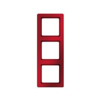 Berker Q.1 afdekraam 3-voudig rood