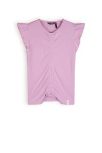 NoBell Meisjes t-shirt rib - Krisp - Vintage roze