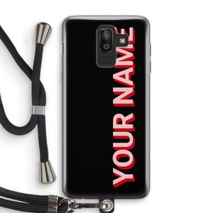 Namecase: Samsung Galaxy J8 (2018) Transparant Hoesje met koord
