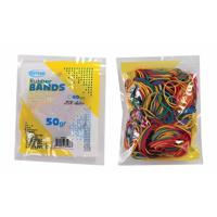Centrum Elastiekjes - rubber - multi color - 50 gram - hobby/kantoorartikelen