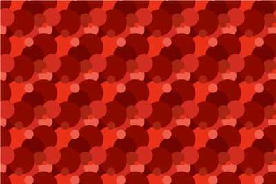 Modern cirkelpatroon vinyl tapijt rood
