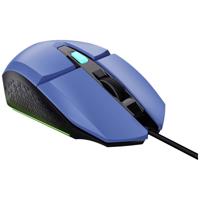 Trust GXT109B FELOX Gaming-muis Kabelgebonden Optisch Blauw 6 Toetsen 6400 dpi Verlicht Trust GXT109B FELOX Gaming-muis Kabelgebonden Optisch Blauw 6 Toetsen 6400 dpi Verlicht