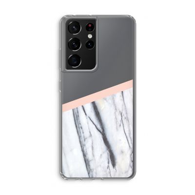A touch of peach: Samsung Galaxy S21 Ultra Transparant Hoesje