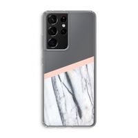 A touch of peach: Samsung Galaxy S21 Ultra Transparant Hoesje