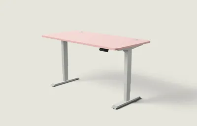 Desktronic HomePro bureau - Grijs / Zachtroze / 160x80 cm