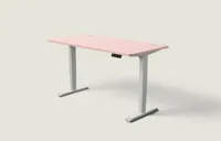 Desktronic HomePro bureau Grijs / Zachtroze / 160x80 cm