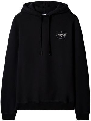 Off-White hoodie en coton à motif Bling Star Arrow - Noir