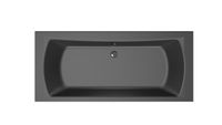 Xenz Robijn ligbad acryl 180x80x45cm zwart mat - thumbnail
