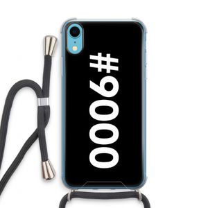 #9000: iPhone XR Transparant Hoesje met koord