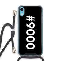 #9000: iPhone XR Transparant Hoesje met koord