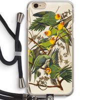 Carolinaparkiet: iPhone 6 / 6S Transparant Hoesje met koord