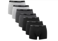 7-pak heren boxershorts Katoen - Lange pijp - Zwarte multipack heren onderbroeken