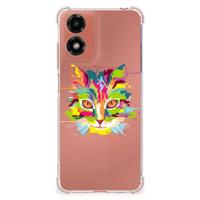 Motorola Moto G24 | G24 Power | G04 Stevig | Bumper Hoesje | Cat Color