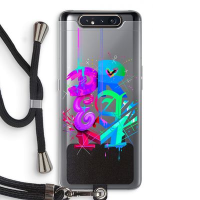 Dream: Samsung Galaxy A80 Transparant Hoesje met koord