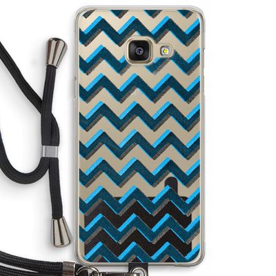 Onderbroken lijn: Samsung Galaxy A3 (2016) Transparant Hoesje met koord