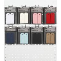 Creativ Company Manilla-labels, afm 3x8 cm, 220 gr, diverse kleuren, 8x10 doos/ 1 doos