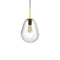 Lyora Glazen hanglampPear Short Ø 22cm goud met helder glas - 8673