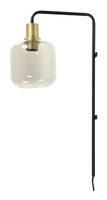 Light & Living Wandlamp 'Lekar' 57cm, kleur Antiek Brons/Smoke