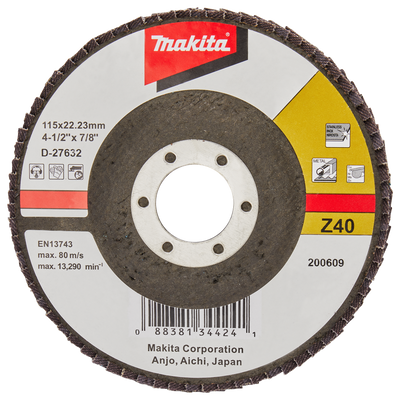 Makita Accessoires Lamellenschuurschijf 115mm Z40 - D-27632 D-27632