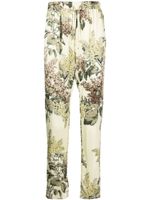 MOUTY pantalon de jogging à fleurs - Jaune