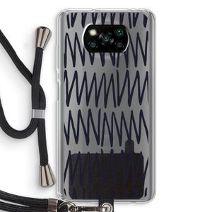 Marrakech Zigzag: Xiaomi Poco X3 NFC Transparant Hoesje met koord