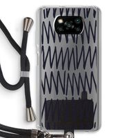 Marrakech Zigzag: Xiaomi Poco X3 NFC Transparant Hoesje met koord