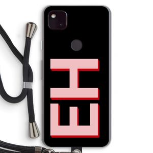 Monogram: Pixel 4a 5G Transparant Hoesje met koord