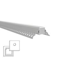 Led tegel profiel / led stuc profiel buitenhoek 2 meter - smalle variant