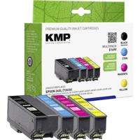 KMP Inktcartridge vervangt Epson 26XL, T2621, T2632, T2633, T2634 Compatibel Combipack Zwart, Cyaan, Magenta, Geel E149V 1626,4050 - thumbnail