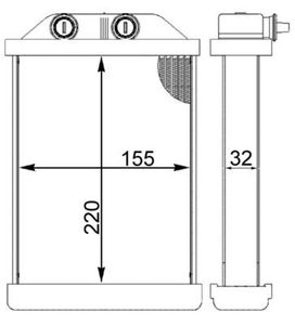 Kachelradiateur, interieurverwarming AH220000S