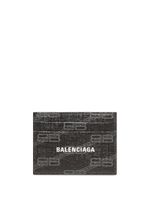 Balenciaga porte-cartes à logo BB all-over - Noir